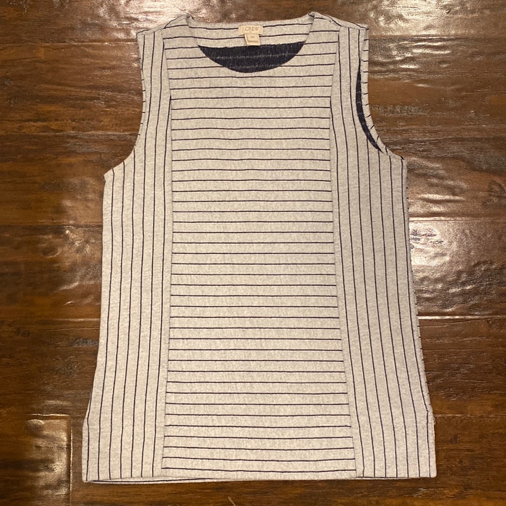 J. Crew Navy White Knit Tank Size Women’s XXS - Picture 1 of 13